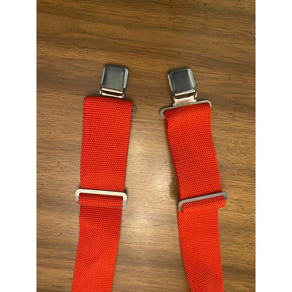 America's Choice Top Grain Cowhide‎ and Red Nylon Suspenders Workwear - Picture 4 of 9
